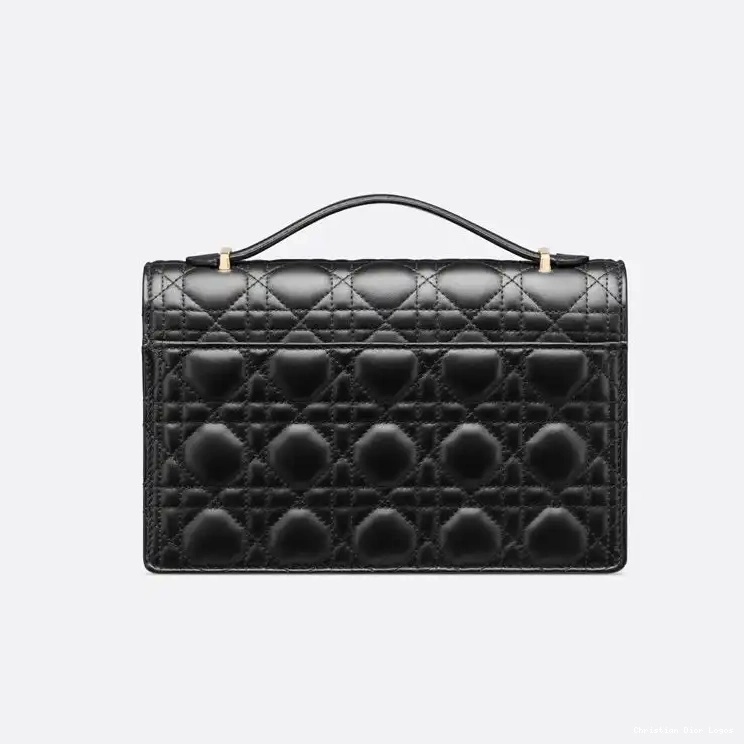Cheap Top Dior Bag Miss Handle Lambskin Black Cannage Small 0522 Luxury